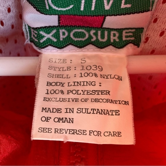 Vintage 80s Women’s Jacket Embroidered Stars Track Bomber Style Active Exposure - Picture 5 of 5